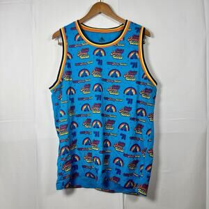 Disney Parks ’71 Rainbow Logo Tank Top Blue Sleeveless Shirt XL Unisex